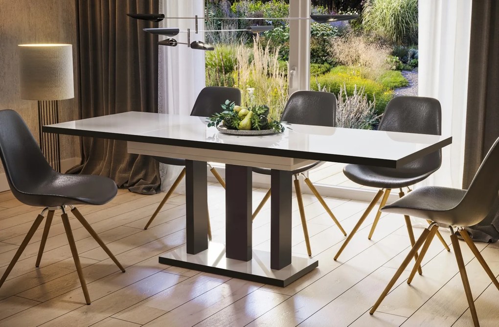 Stół Appia Black 210 rozkładany od 130 do 210 cm