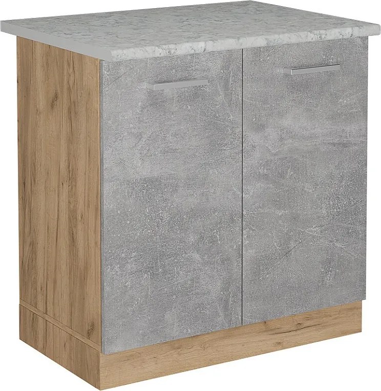 Szafka pod zlew beton 80x60x81.6 r-line