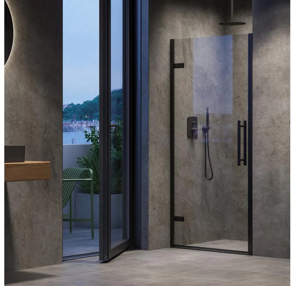 Ravak X0VV70300Z1 - Drzwi prysznicowe COOL 90x195 cm czarne