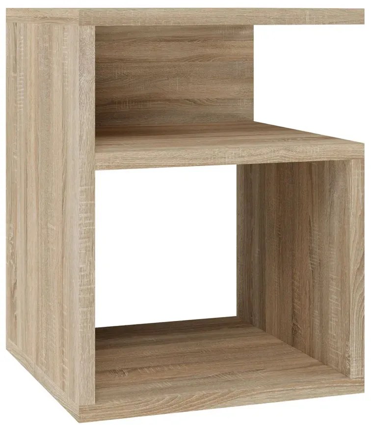 Stolik nocny minimalistyczny dąb sonoma - Bax