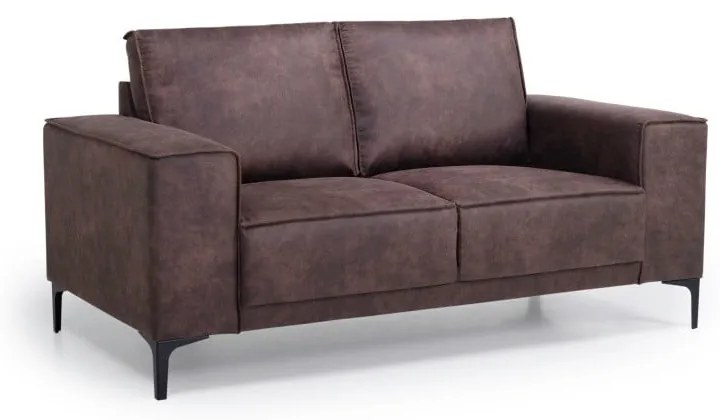 Brązowa sofa z imitacji skóry 164 cm Copenhagen – Scandic