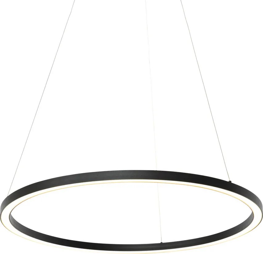 Inteligentna lampa wisząca czarna 80 cm z LED i RGBW - Girello