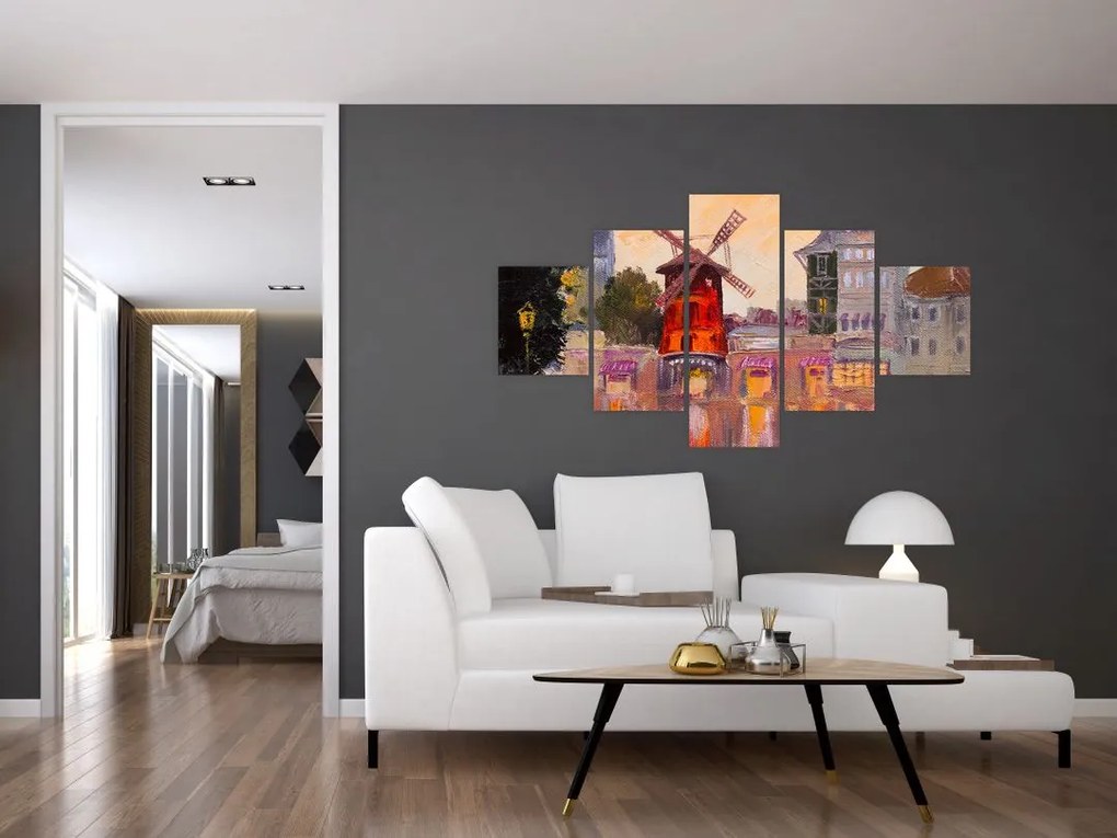 Obraz - Moulin Rouge, Paryż, Francja (125x70 cm)