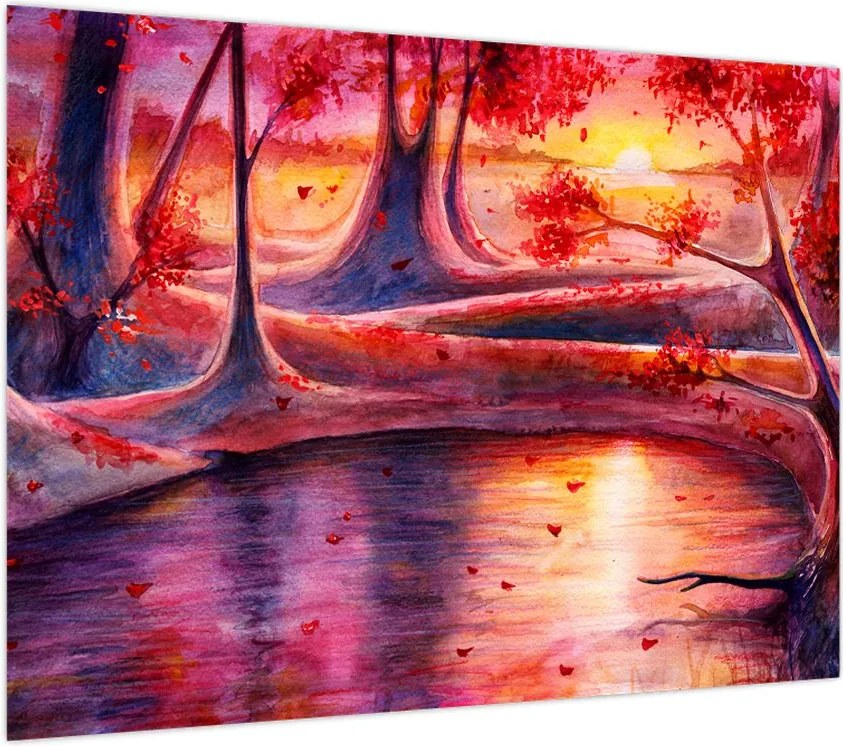 Obraz magicznego lasu (70x50 cm)