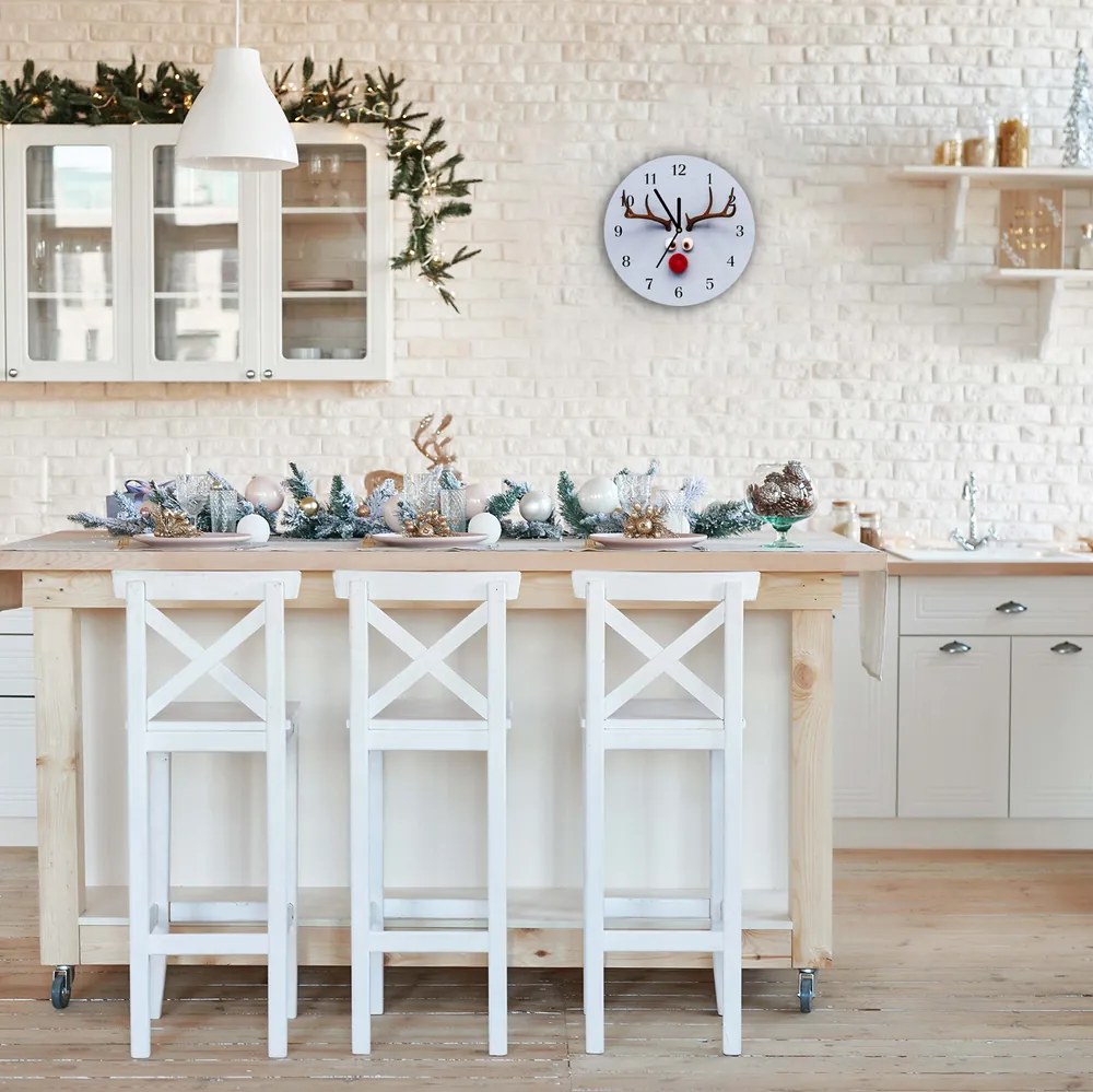 Zegar ścienny Renifer Rudolf Świeta