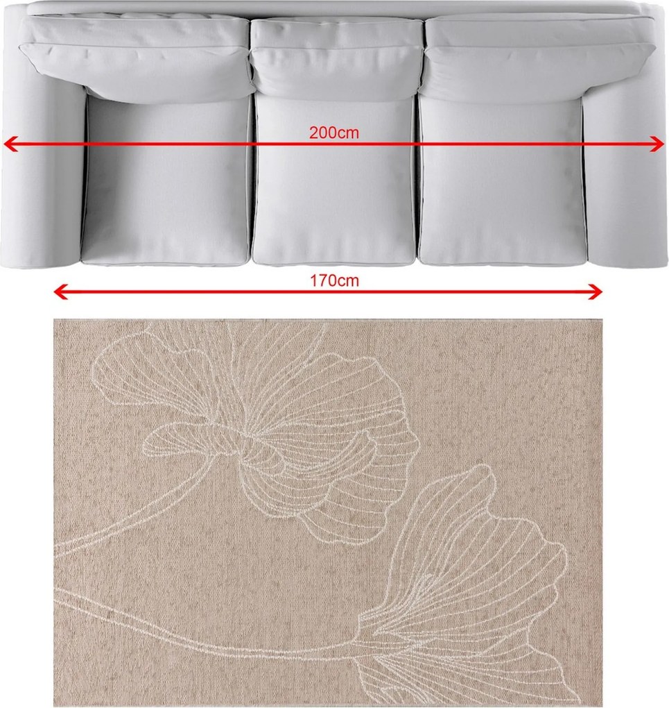 Dywan Velvet beige /sand 120x170cm