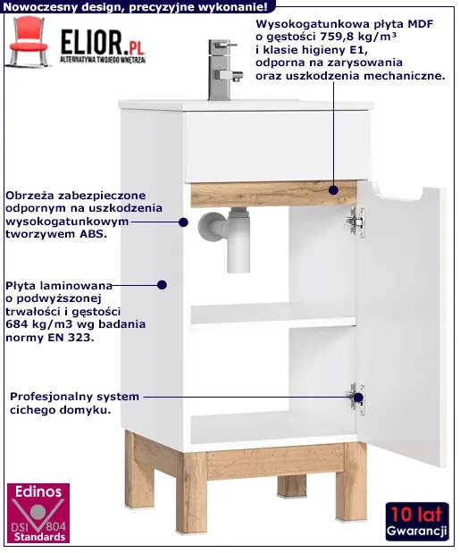 Szafka z umywalką 40 cm L8-K81