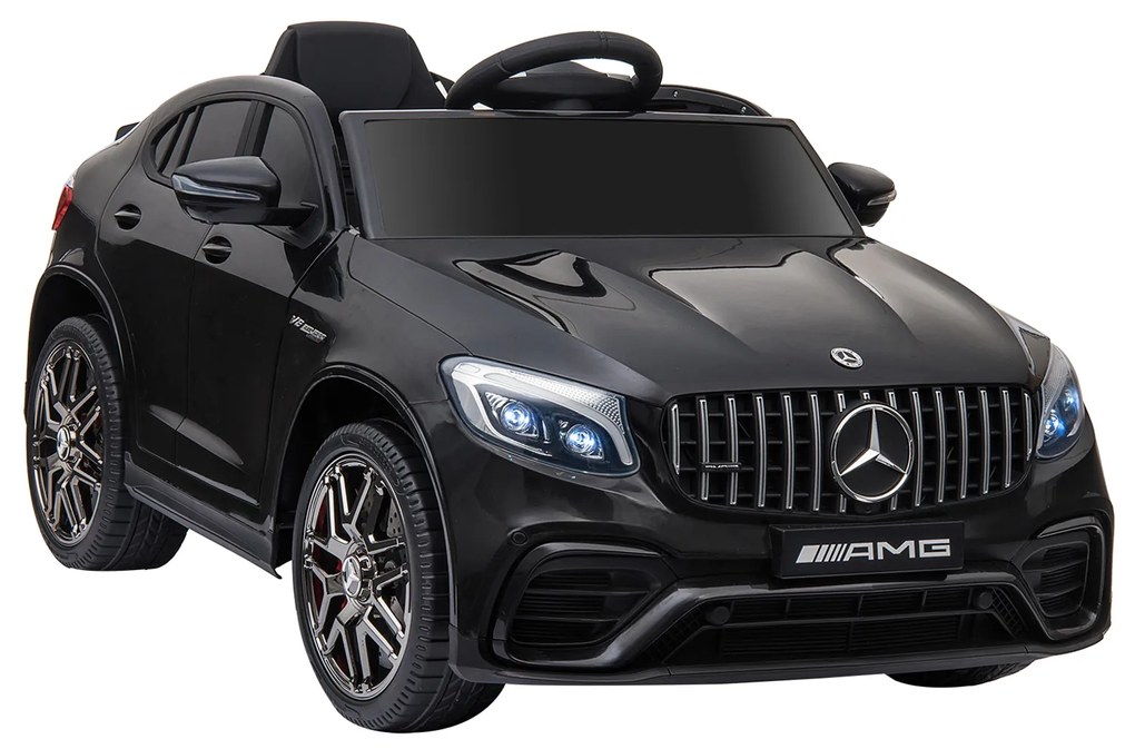 Mercedes-Benz Elektryczny Samochód Dla Dzieci Z Pilotem MP3 Bezpieczny Dla 3-8 Lat Dostępny w Czarnym i Białym | Aosom PL