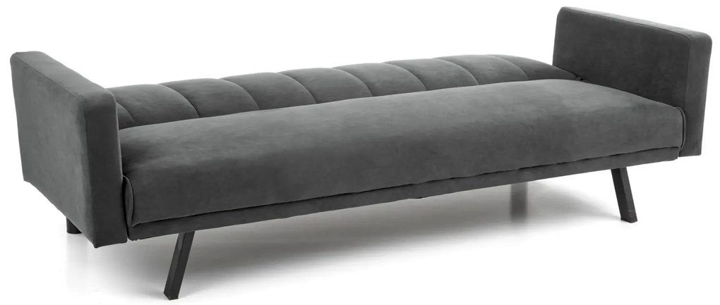 Sofa rozkładana ARMANDO VELVET szara HALMAR