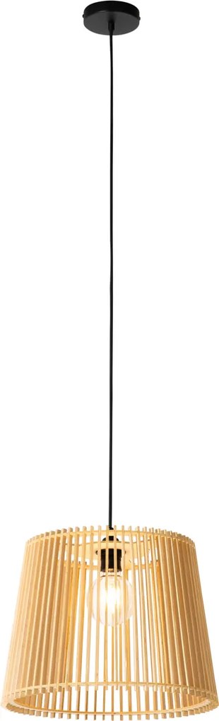 Rustykalna lampa wisząca zewnętrzna drewniana IP44 - Jayla