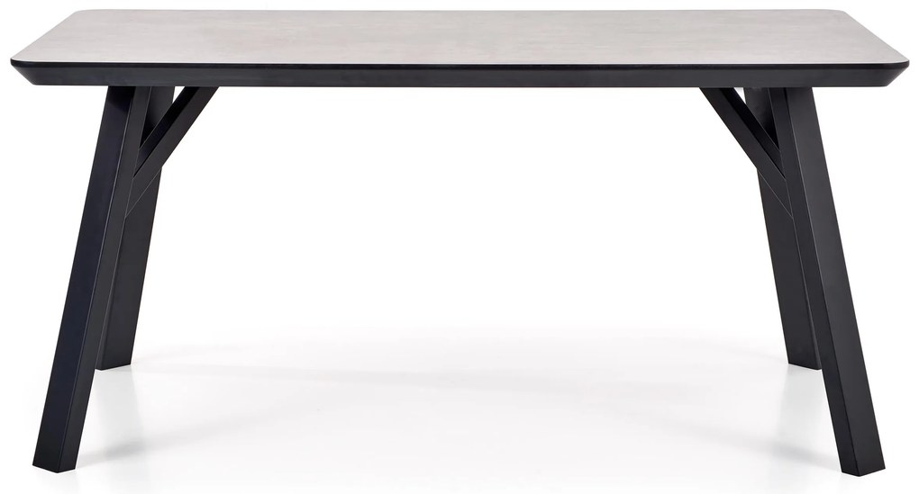 HALIFAX stół MDF jasny beton prostokątny 160/90/76 loftowy 6 osobowy