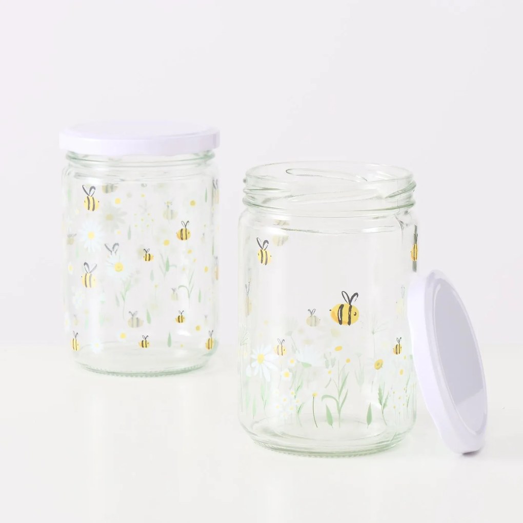 Zakręcane słoiki do przechowywania HONEY, 500 ml, 2 szt.