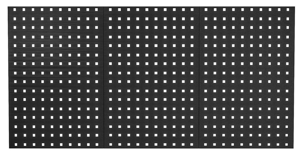 Tablica narzędziowa PAULA, 1200 x 600 x 10 mm, All Black: czarna