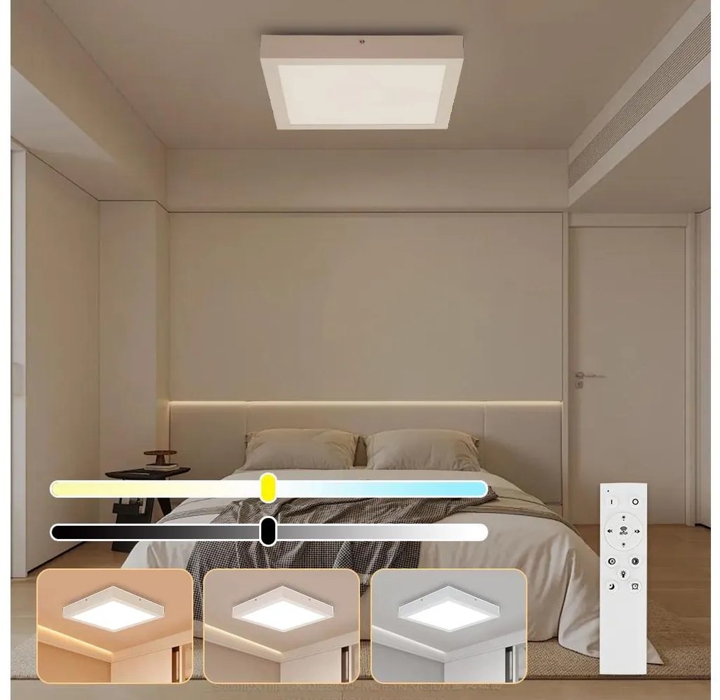 Brilagi-LED Regulowane oświetlenie łazienkowe FRAME SMART LED/24W/230V IP44 białe+pilot