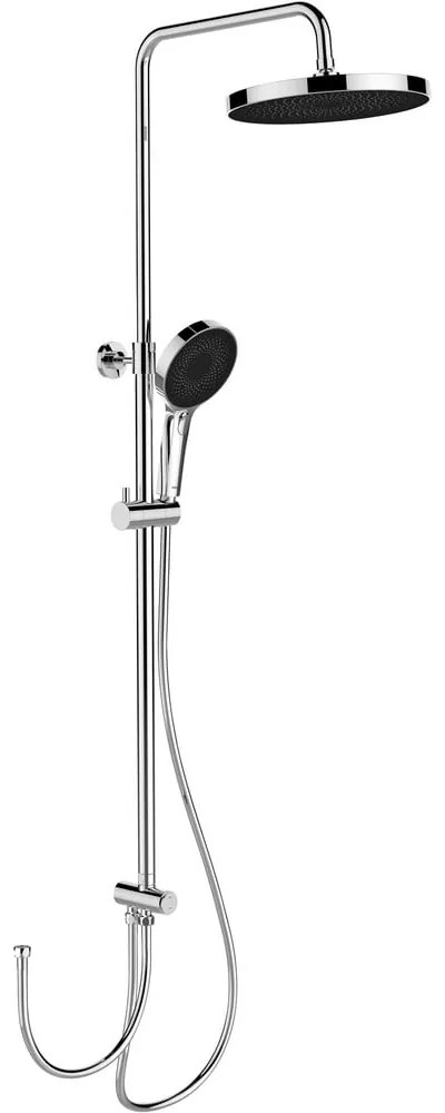 Zestaw prysznicowy ze stali nierdzewnej w kolorze błyszczącego srebra 120 cm Soft Water – Wenko