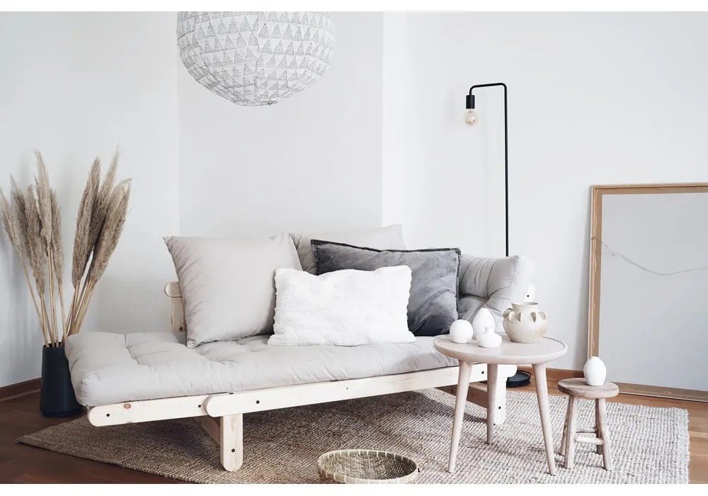 Sofa rozkładana Karup Design Beat Natural Clear/Grey