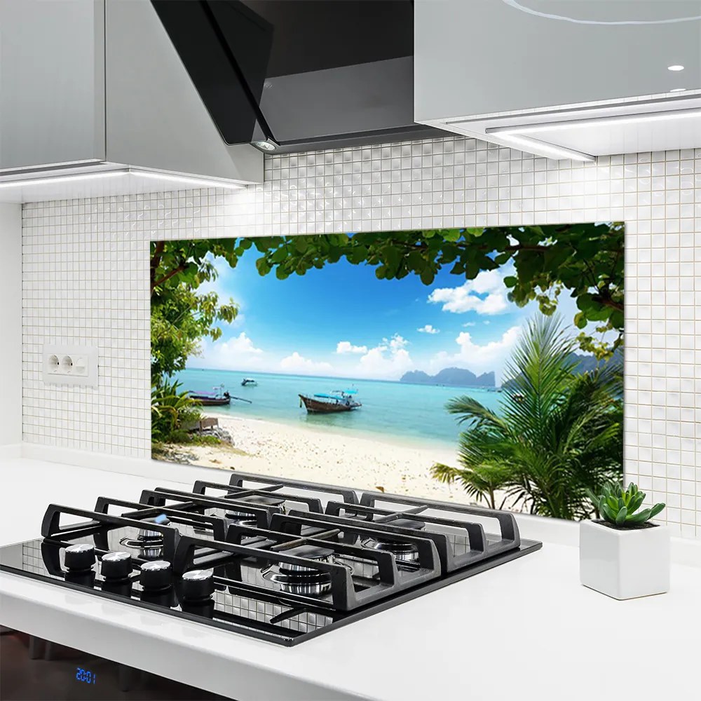 Panel nad blat kuchenny Samotny Rejs o Zachodzie