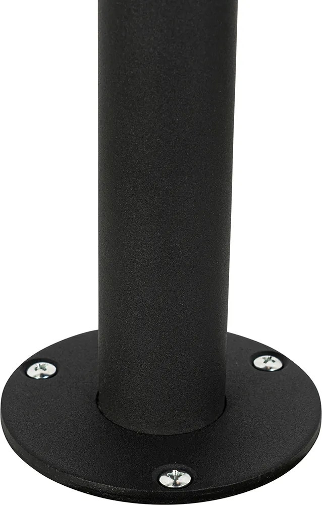 Nowoczesna latarnia czarna z przezroczystym szkłem 104 cm IP44 - Sfera