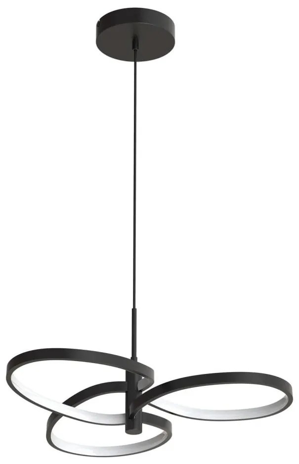 Żyrandol LED na przewodzie RIBBON LED/25W/230V 4000K czarny