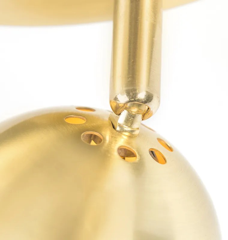 Spot retro okrągły mosiądz 3-źródła światła - Gissi