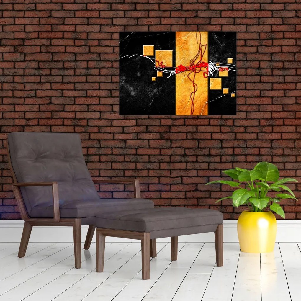 Abstrakcyjny obraz - Tancerka (70x50 cm)