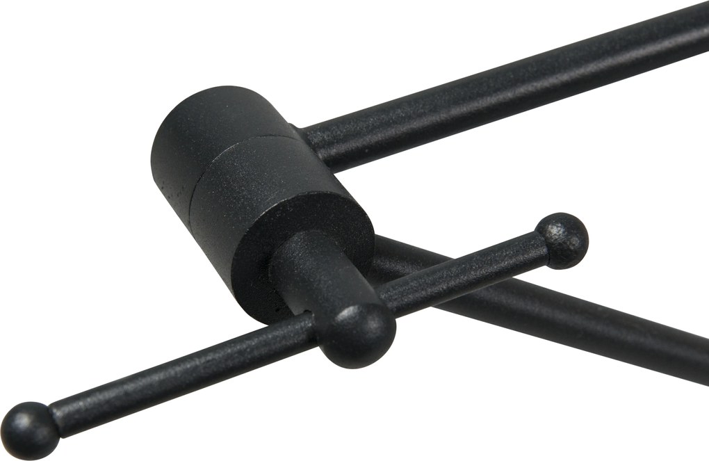 Nowoczesna lampa wisząca czarna bez klosza - Blitz