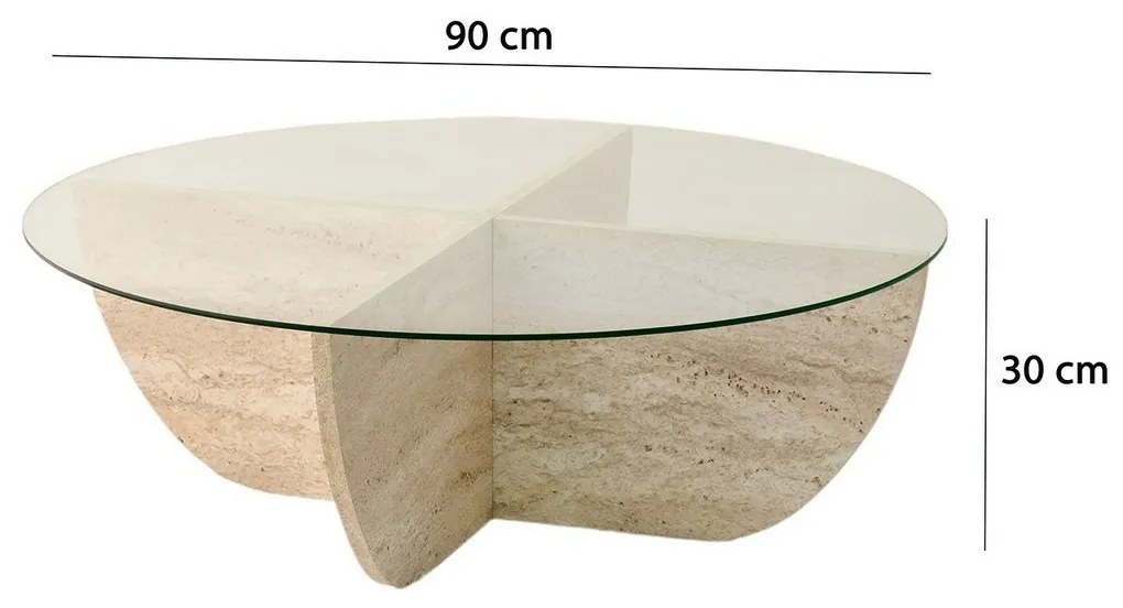 Stolik konferencyjny Lily Walnut