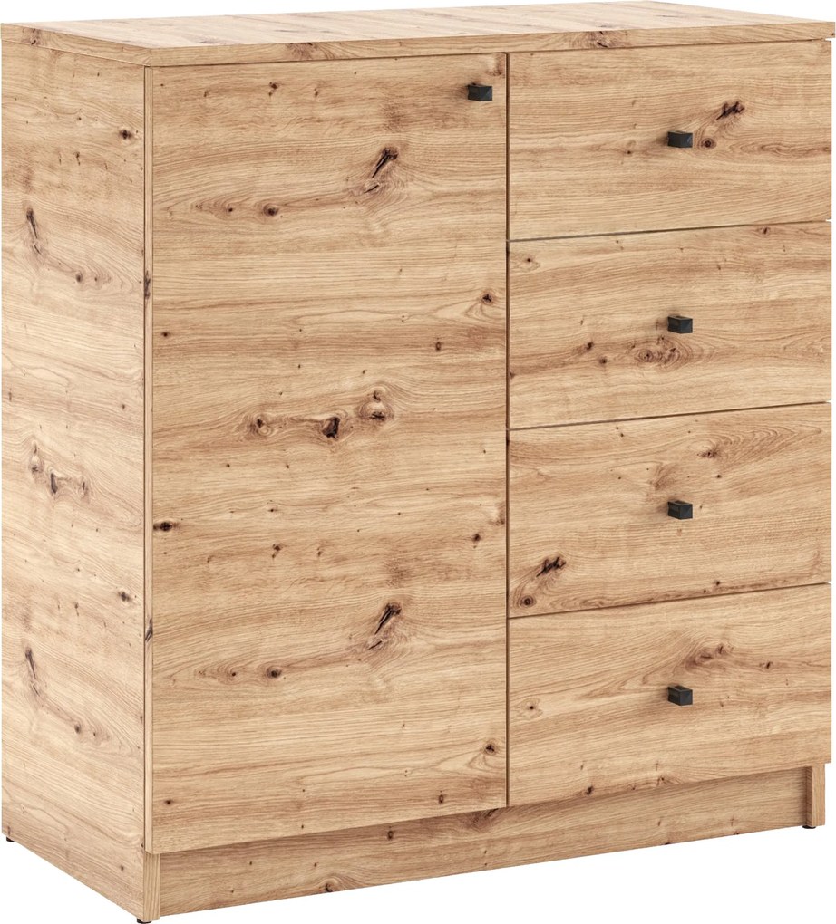 Komoda NATURIO 80 cm do Salonu Sypialni Dąb artisan