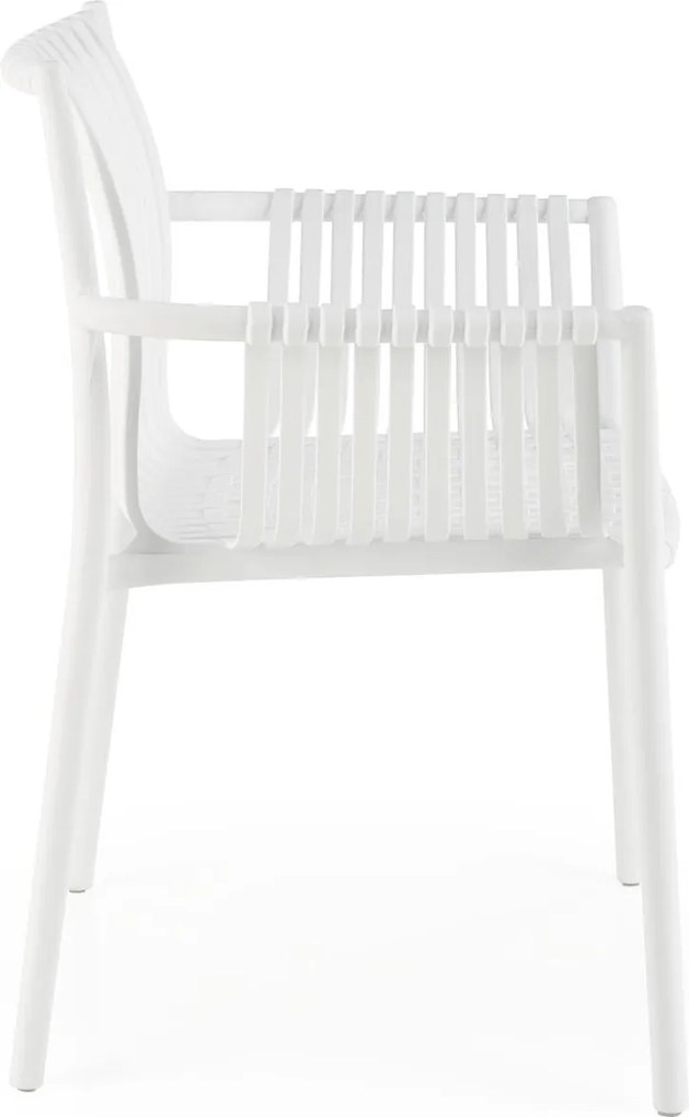 Sztaplowane krzesło ogrodowe z podłokietnikami K492