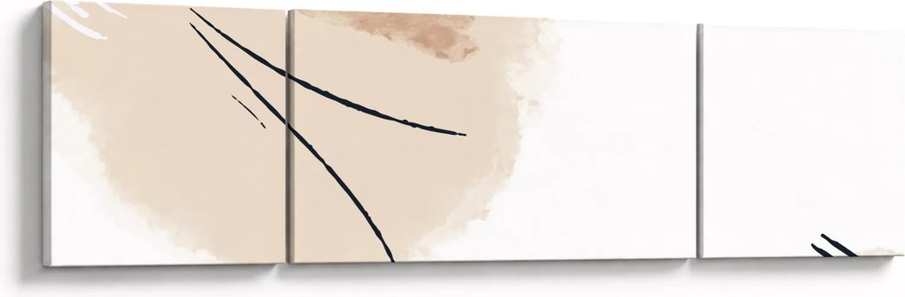 Obraz - Biała abstrakcja (170x50 cm)