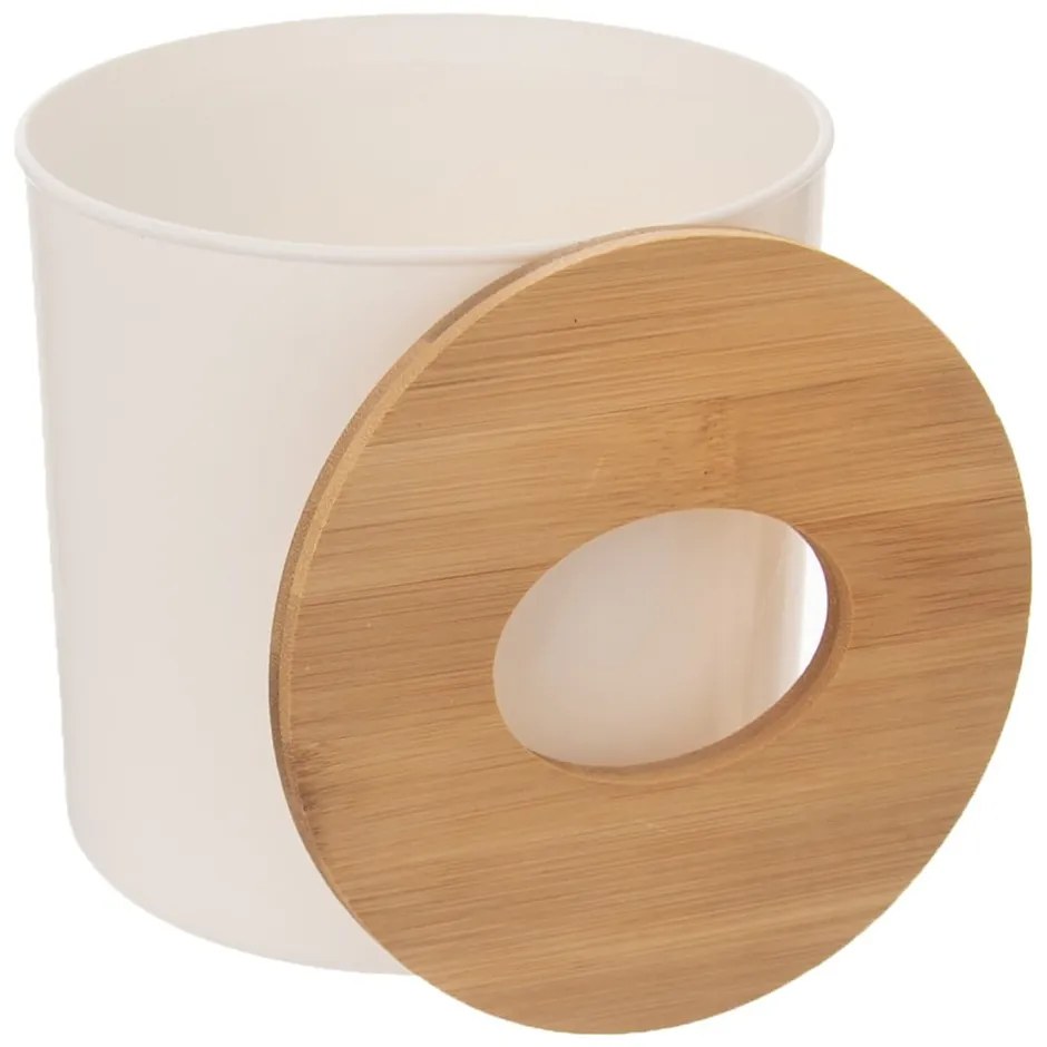 Biały biurowy plastikowy kosz na śmieci 1,6 l Whitney – Orion