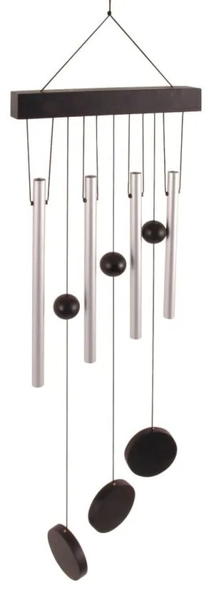 Dzwonki wietrzne w srebrnym kolorze Esschert Design, 58 cm