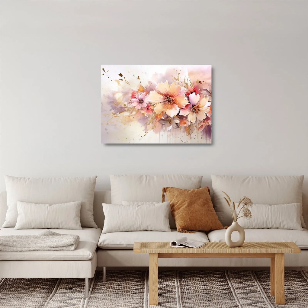 Obraz na szkle - Kwiaty (70x50 cm)