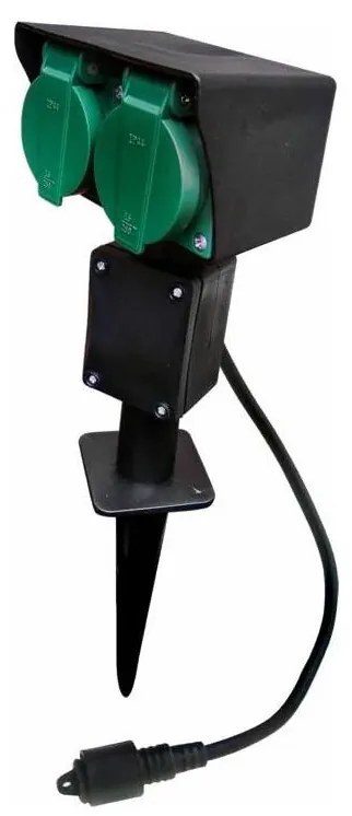Zewnętrzny słupek zasilający EASY CONNECT 2Z 3600W/230V IP44 zielony