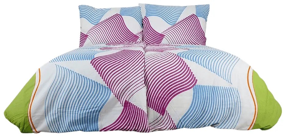 PrzytulneMieszkanie.pl PrzytulneMieszkanie.pl Bawełniana pościel UNILO niebiesko-fioletowa Rozmiar pościeli: 70 x 90 cm | 140 x 200 cm