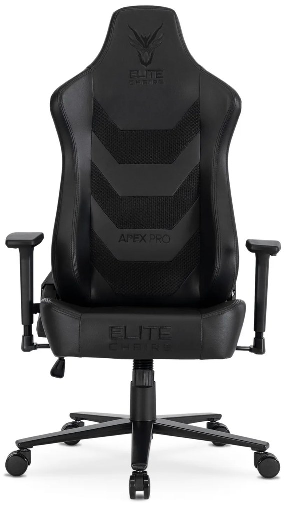 Fotel Gamingowy Obrotowy APEX Czarny Nowoczesny