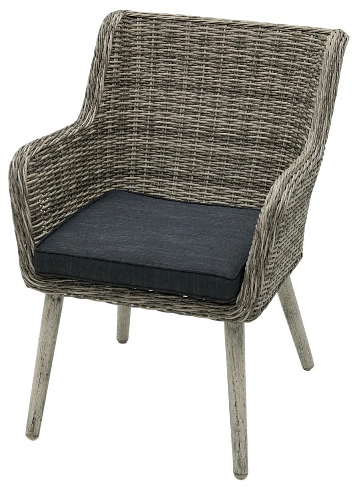 Zestaw rattanowy ogrodowy VICTORIA MINI 1+4 (szary)