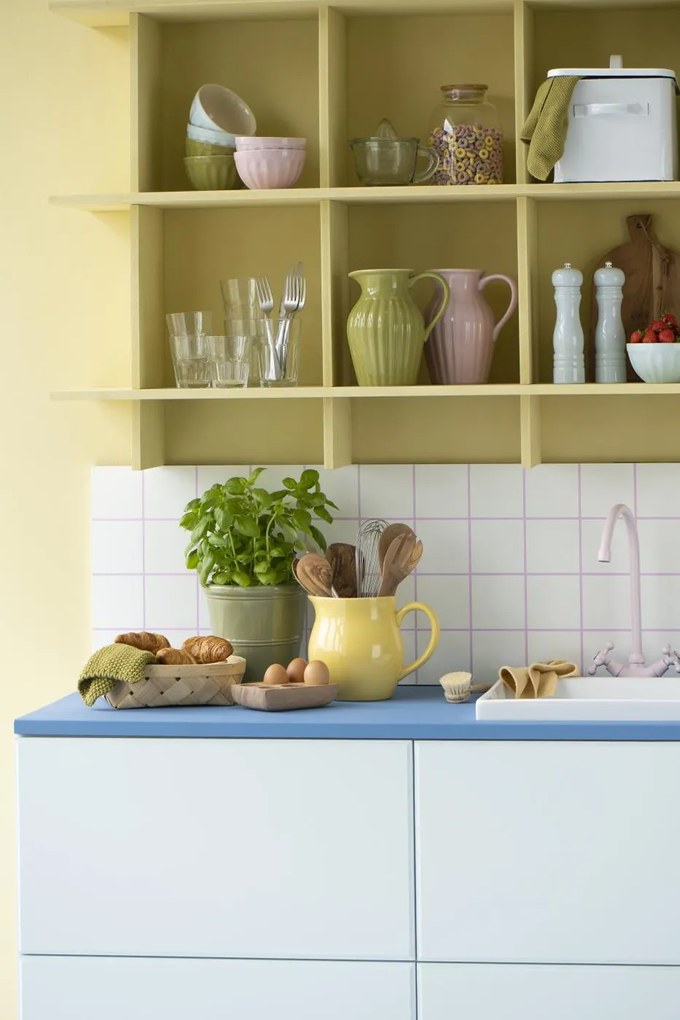 Żółta ceramiczna misa na ciasto MYNTE LEMONADE
