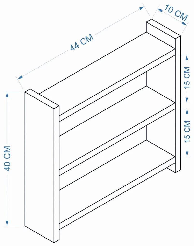 Półka kuchenna Cosmic Sapphire Oak