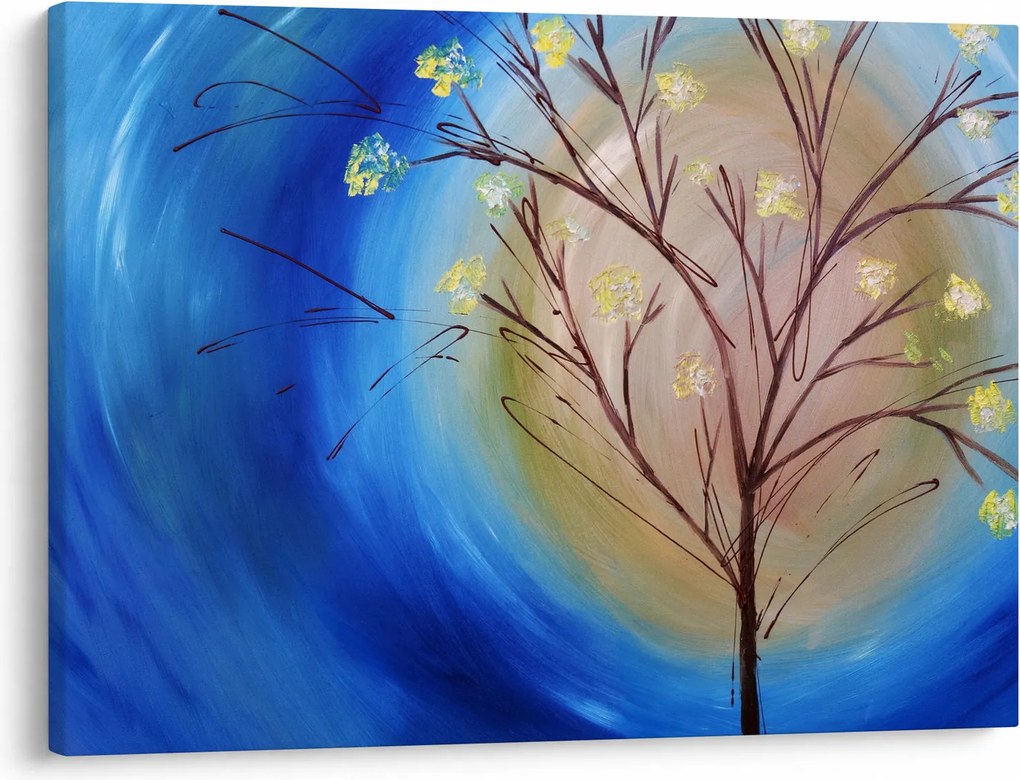 Obraz - Drzewo zakrywające słońce (70x50 cm)