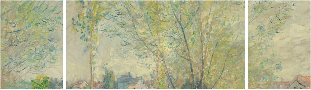 Obraz - Claude Monet, The Willows, reprodukcje (170x50 cm)