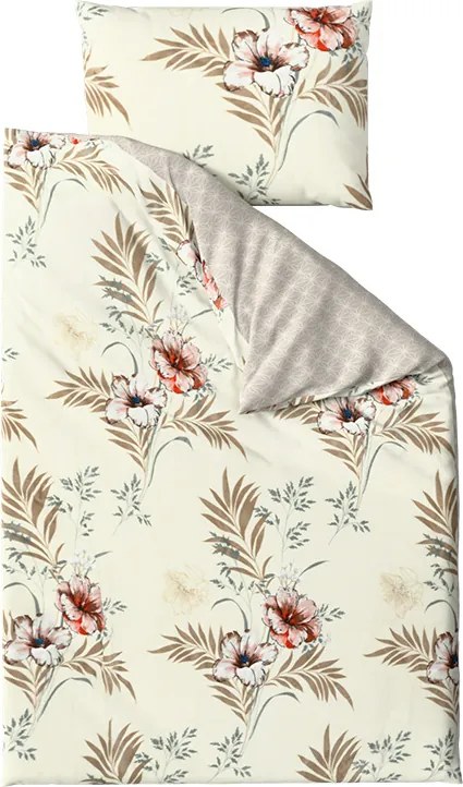 PrzytulneMieszkanie.pl PrzytulneMieszkanie.pl Dwustronna pościel DUO SENSE SANDORA kremowa + poszewka na poduszkę 40x50 cm GRATIS Rozmiar pościeli: 70 x 90 cm | 140 x 200 cm