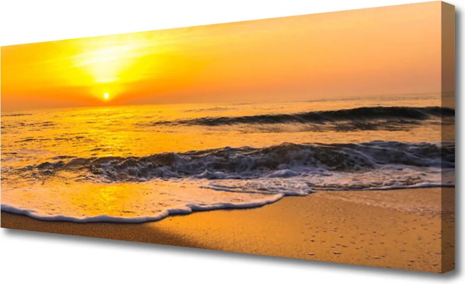 Obraz na płótnie Cichy Wieczór nad Morzem