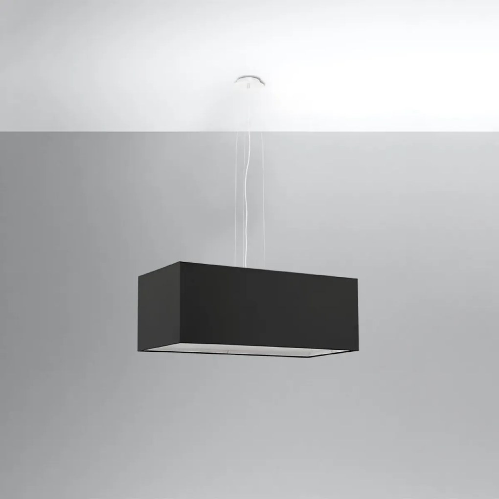 Żyrandol SANTA BIS 80 czarny SOLLUX  LIGHTING
