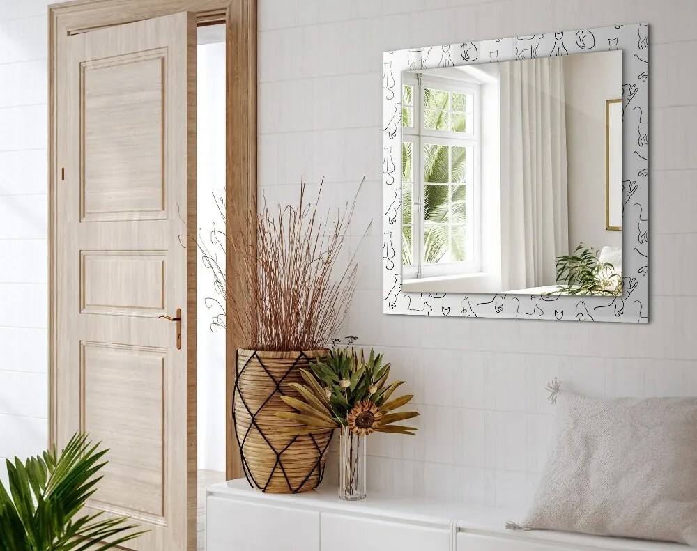 Lustro dekoracyjne Koty kontury