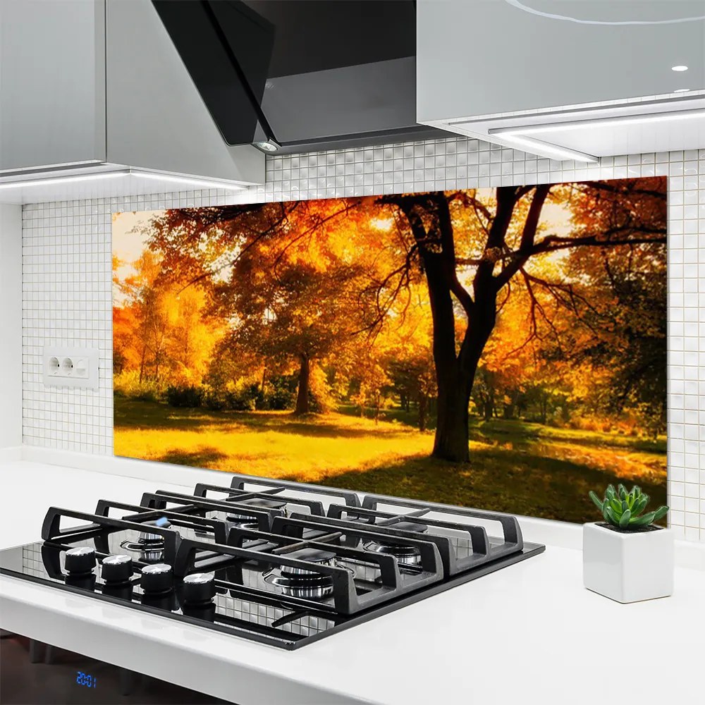 Panel Szklany Złota Jesień w Lesie