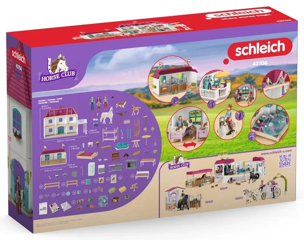 Schleich 42706 Wiejski dom i stajnia nad jeziorem