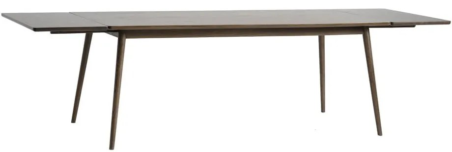 Brązowy rozkładany stół z blatem w dekorze dębu 190x90 cm Barrali – Unique Furniture