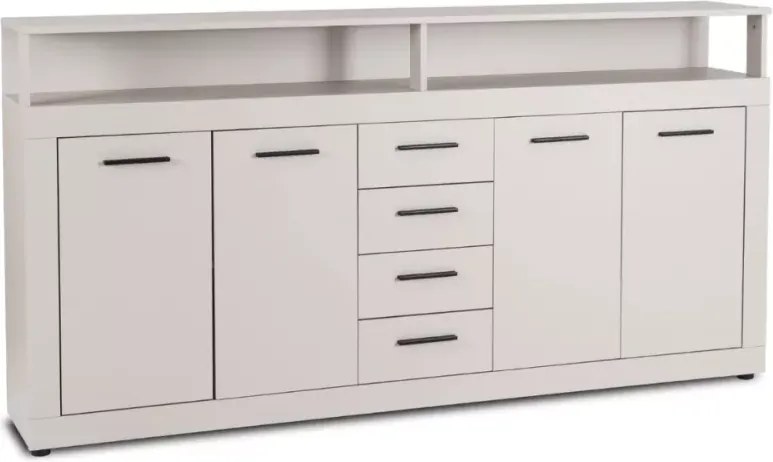 Komoda Meshmatics z szufladami i otwartymi wnękami 190cm – elegancka i pojemna