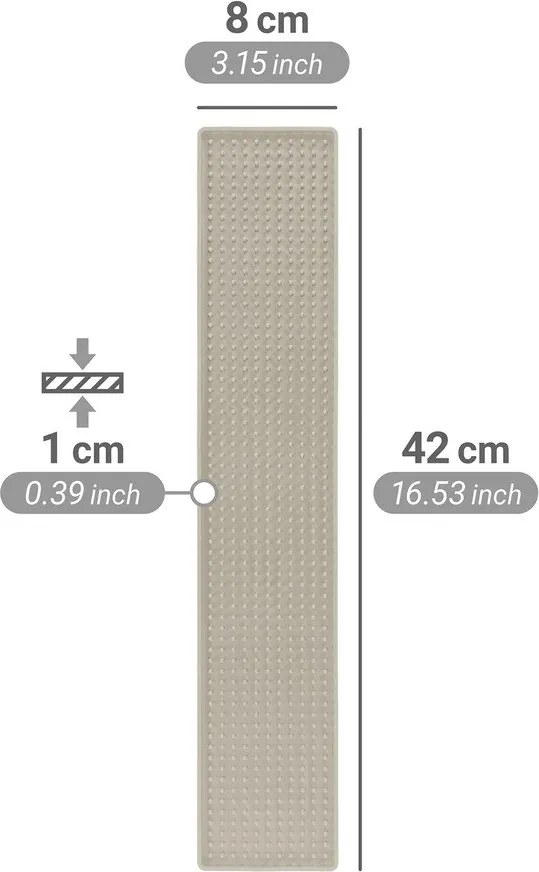 Beżowa plastikowa podkładka do naczyń 42x8 cm Slim – Wenko
